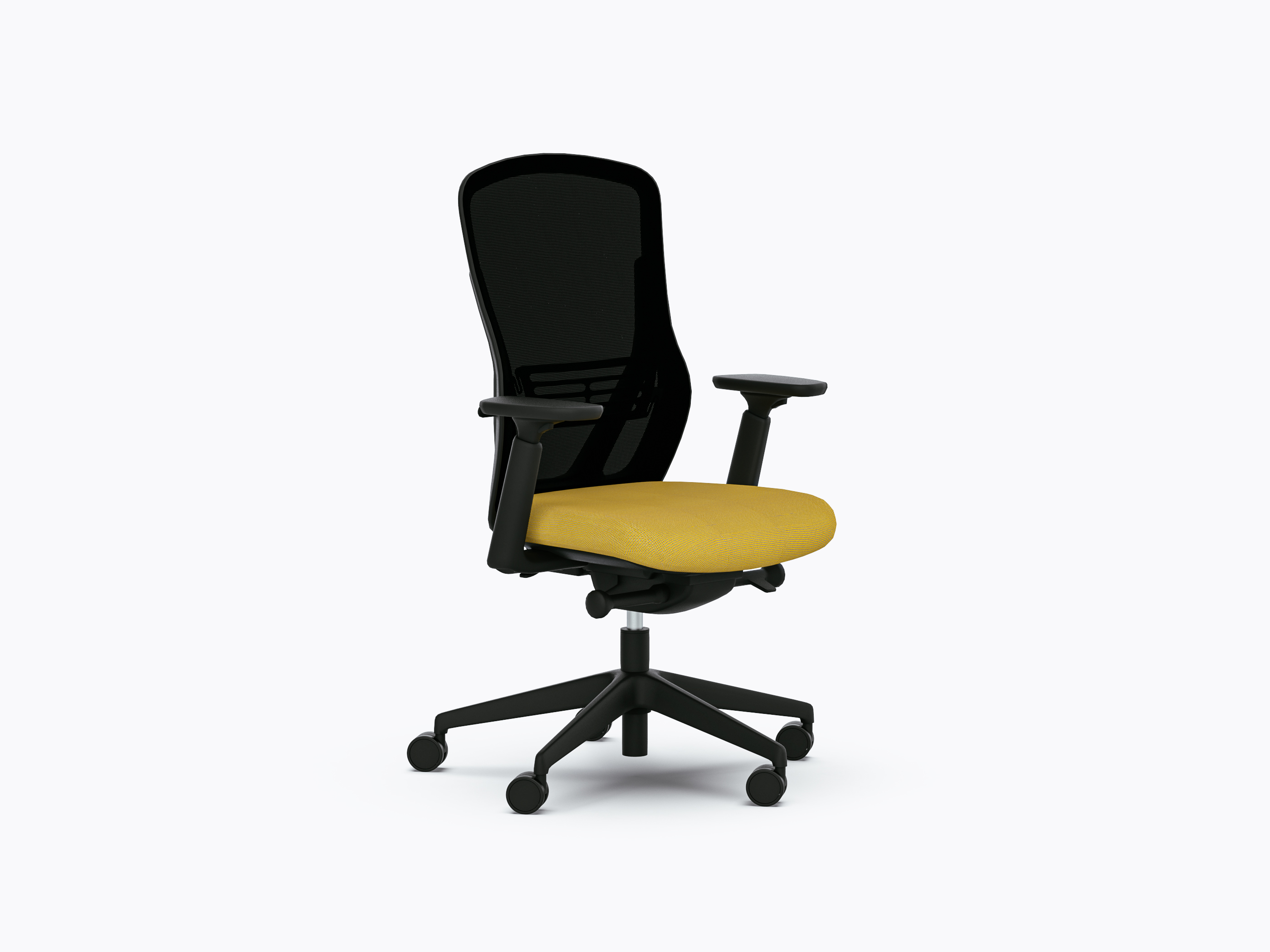 Ousby 740MF Office Chair Black Yellow De Gaspe